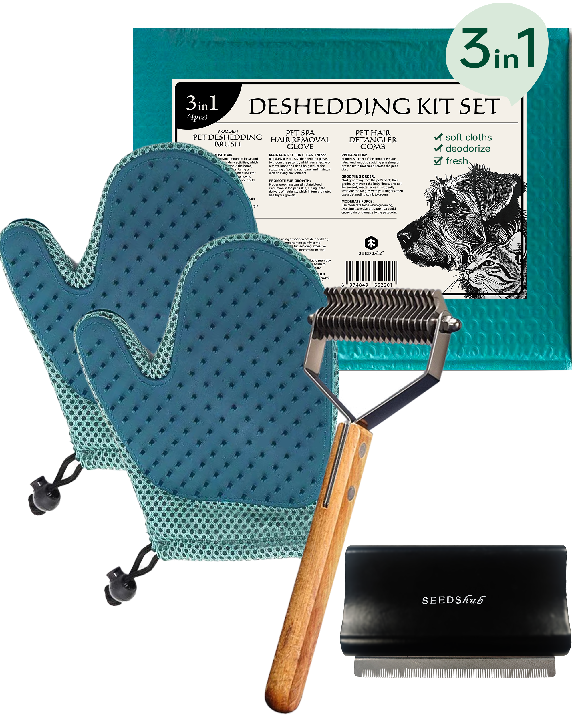 Seedshub Deshedding Kit Set