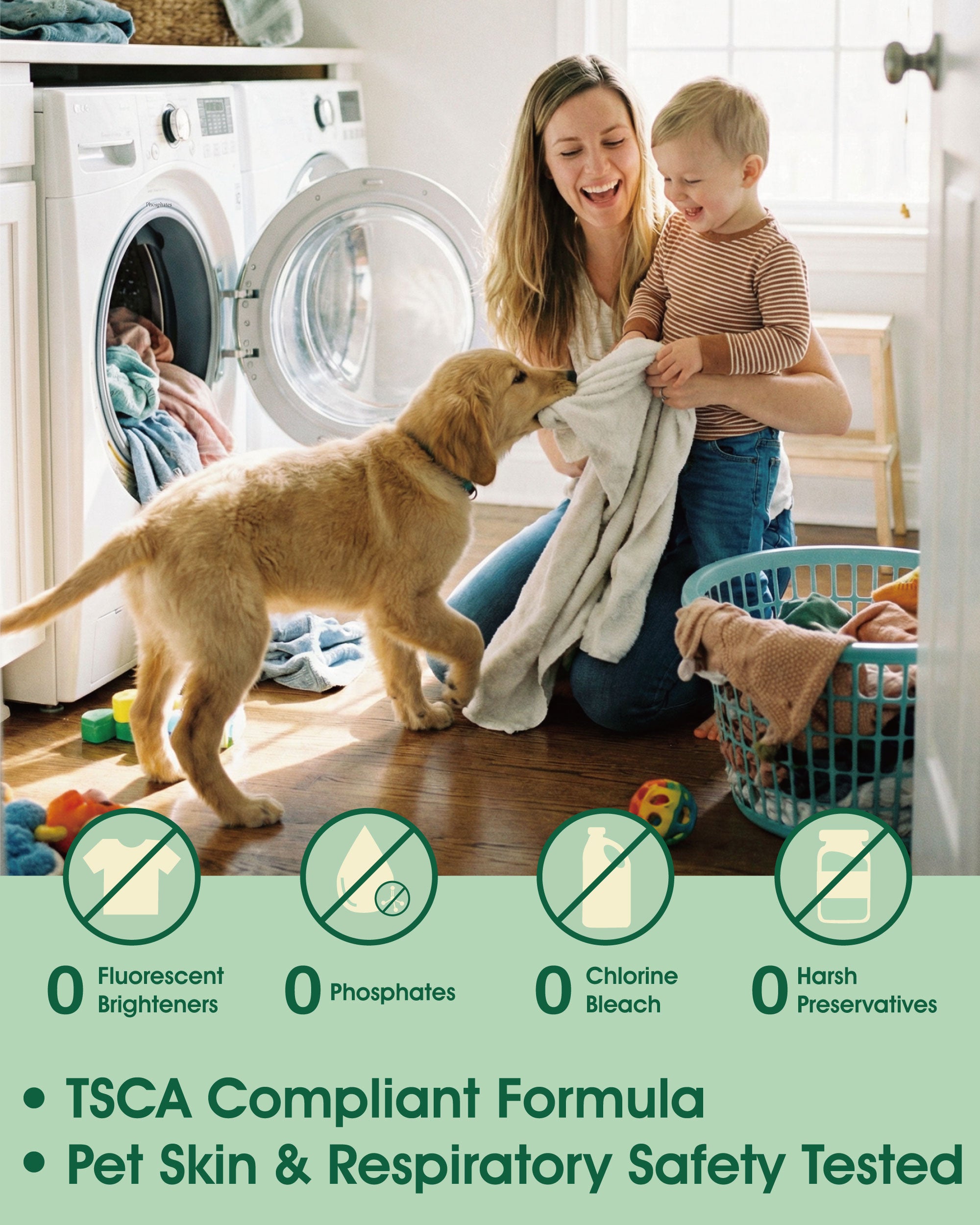NEW! Pet Hair Removal Laundry Pods – Plant-Based Detergent Pods for Pet Owners, Removes Dog & Cat Hair, Odor and Stains, 52 Loads