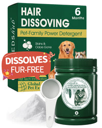 Up to 30% PET HAIR DISSOLVING LAUNDRY POWDER 1040g  Dog & Cat, 96.7% Hair Dissolution, Detergent + Stain Remover, 6-Month Supply