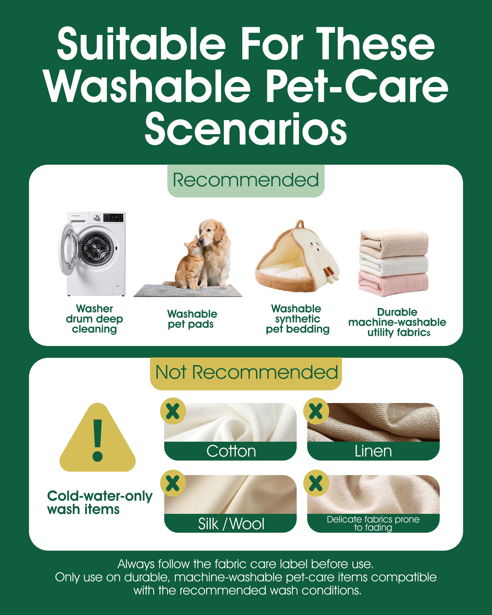 Up to 30% Pet Hair Dissolver for Washing Machine Pack of 6, Pet Hair Remover for Laundry , 96.7% Dissolution Rate, Dog&Cat Hair Remover