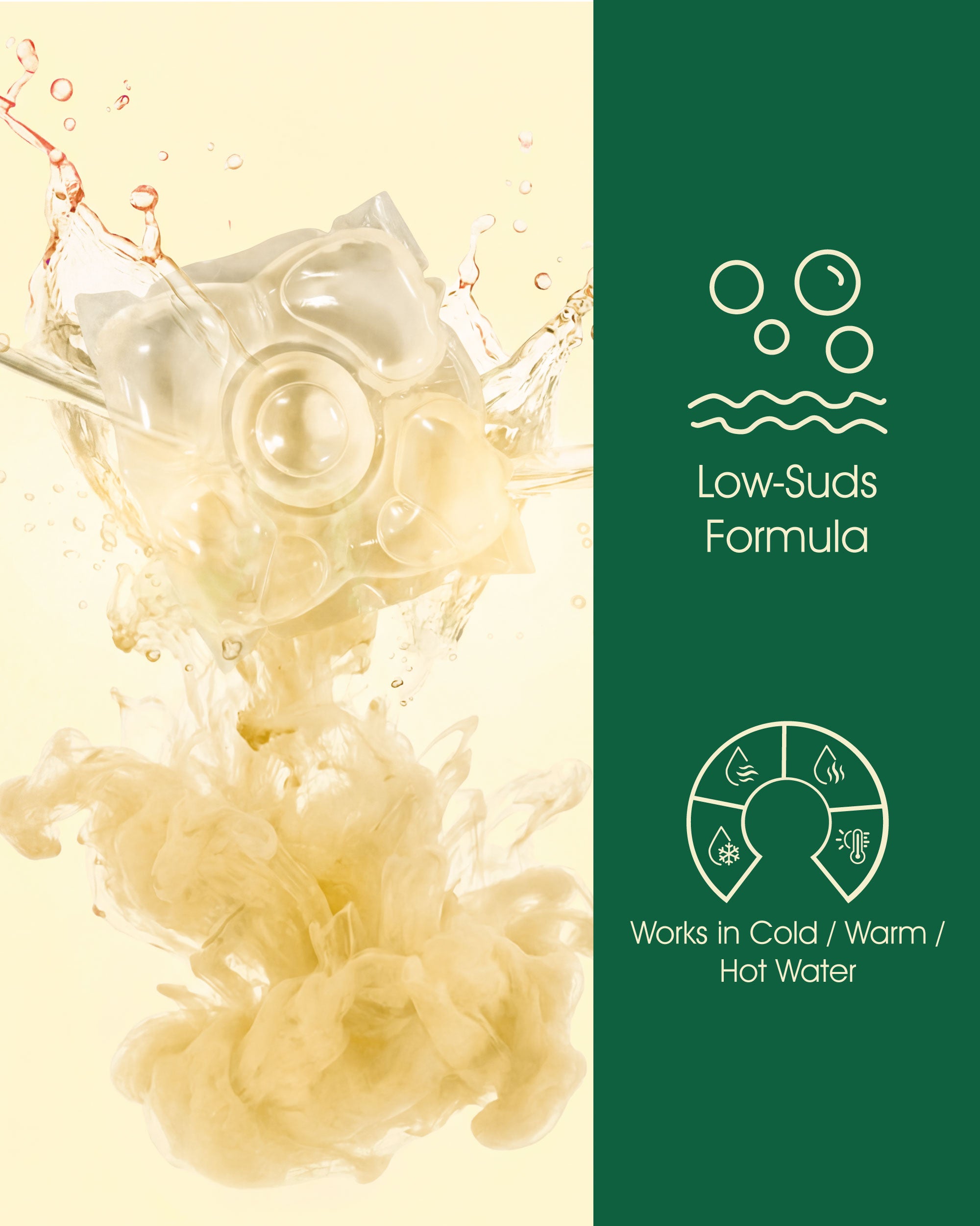 NEW! Pet Hair Removal Laundry Pods – Plant-Based Detergent Pods for Pet Owners, Removes Dog & Cat Hair, Odor and Stains, 52 Loads