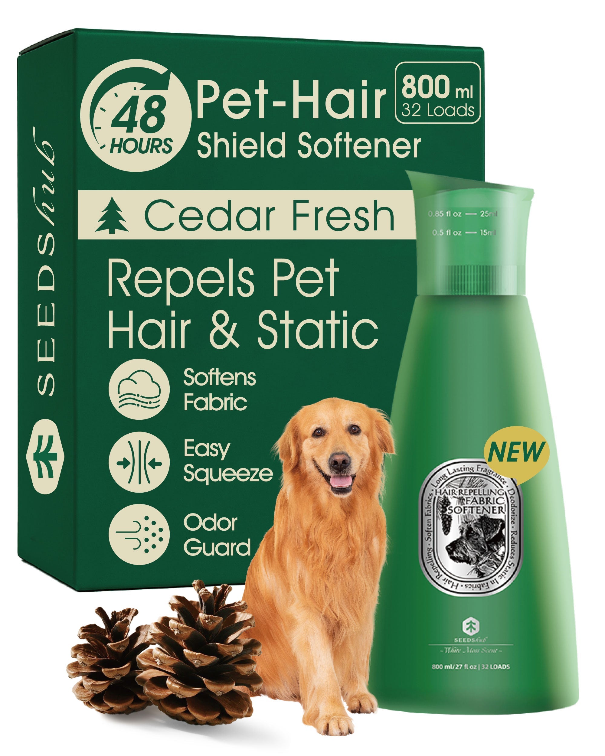 Seedshub Hair Repelling Fabric Softener 800ml Seedshub