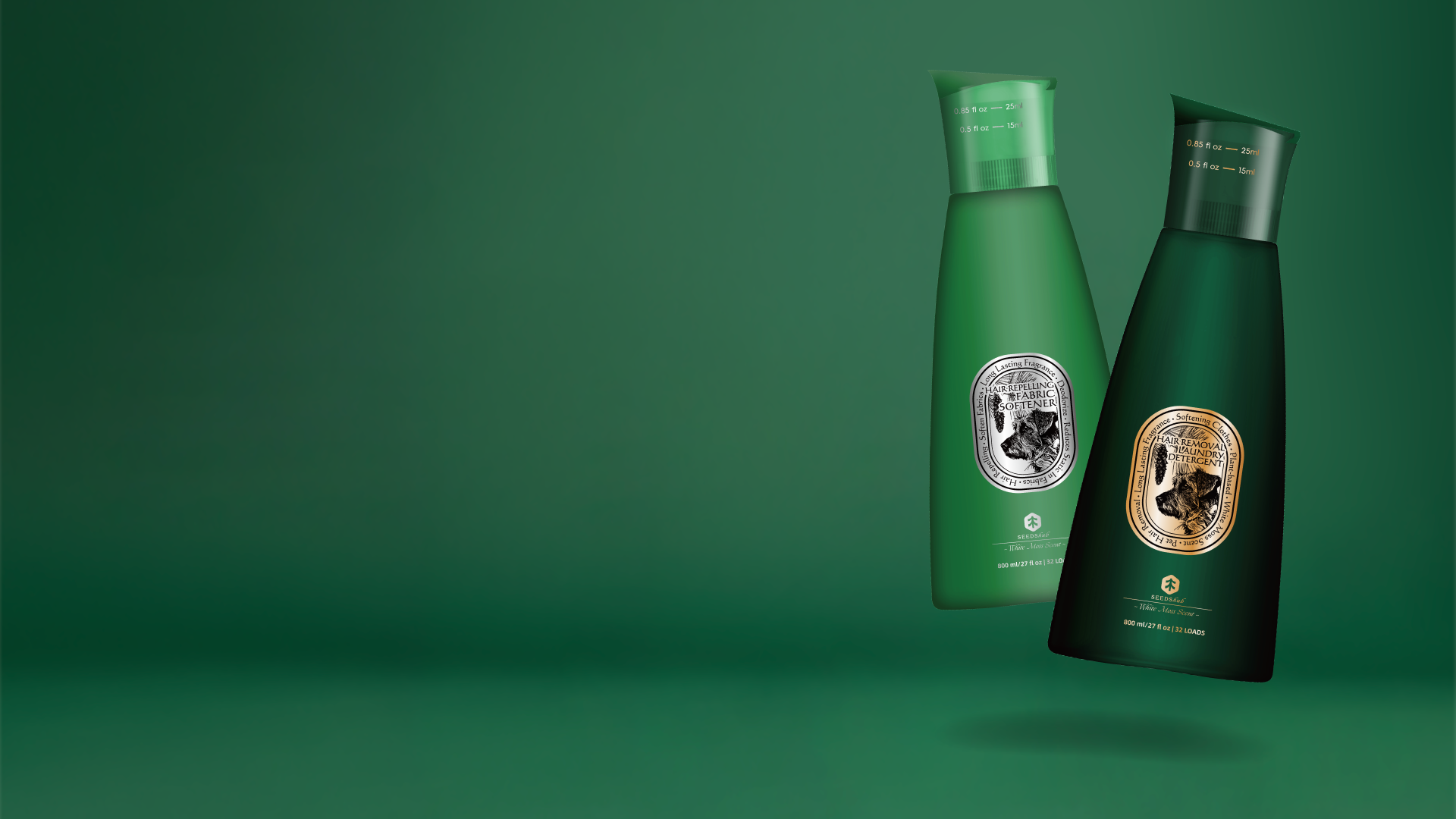 Hair removal laundry detergent<br> 
Hair repelling fabric softener